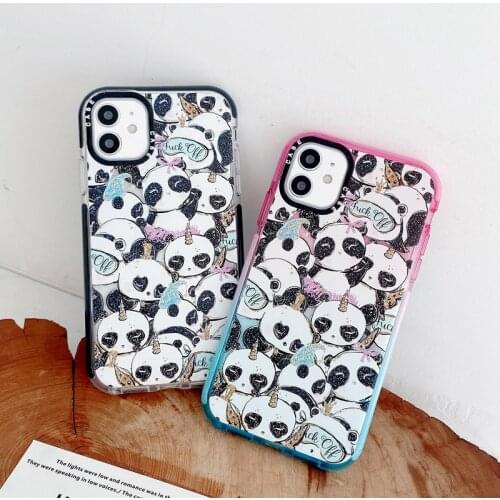 Cute 3D Cartoon Animal Unicorn Panda Phone Case For iPhone 12 Mini 11 Pro XS Max XR 12Pro SE 2020 7 8 Plus X Silicone Soft Cover