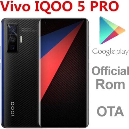 DHL Fast Delivery Vivo IQOO 5 Pro 5G Smart Phone 6.56" 120HZ 12GB RAM 256GB ROM 50.0MP 60X Zoom 120W Charge Snapdragon 865 Stock