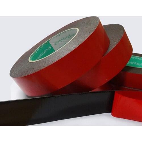 Szbft 1-3MM Thickness Black Super Strong Self Adhesive Foam Car Double Sided Tape Mobile Phone Dust-Proof Waterproof for Home