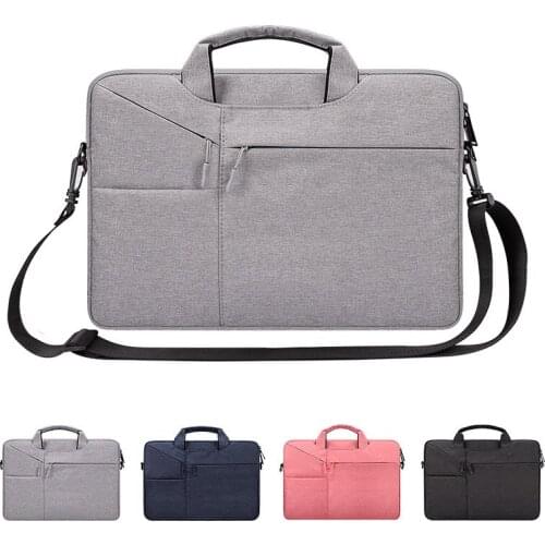 Waterproof Women Men Laptop Bag 13.3 15.4" Case for Macbook Air 13 14 15.6 15 Bag for Macbook Pro 15 touch bar Sleeve with Belt