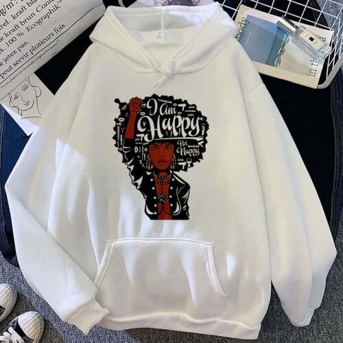 Oversize Women Hoodies Sweatshirt Black beauty Printed Woman Pullovers Hoodies Sweatshirts Hoody Streetwear Tops Clothing Female