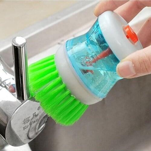 1Pcs Kitchen Accessories Creative Colorful Hydraulic Pressure Washing Brush Kitchen Pot Pan Dish Bowl Palm Wash Tool Brush Home