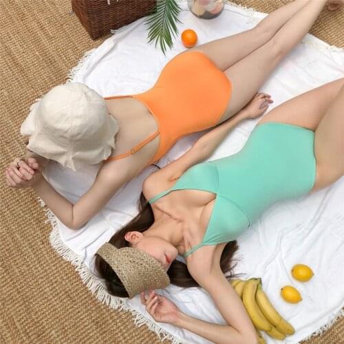 2021 New Fashion Ladies One-piece Swimsuit Female Leaky Back Swimsuit Seaside Hot Spring Vacation Swimsuit Bikini