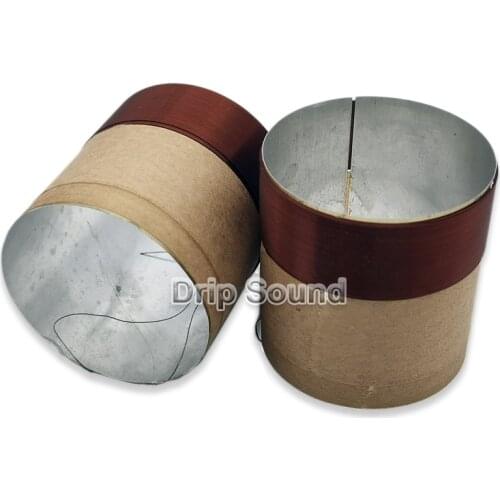 2pcs 35.5mm 35.5 Core 8ohm Bass Voice Coil ASV White Aluminium Woofer Sound Drive Speaker Repair Parts