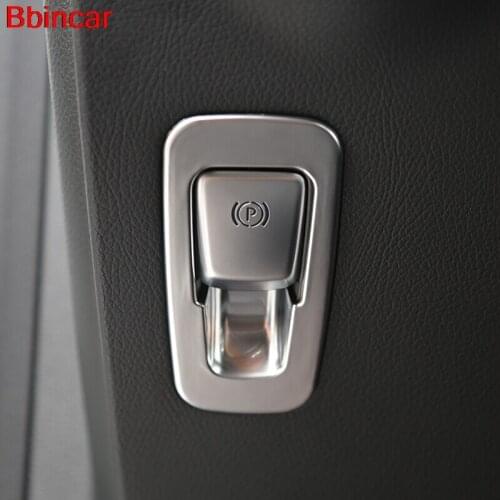 Bbincar ABS Chrome Stainless Steel For Benz GLC 2016 2017 X205 Electronic Parking Handbrake E-Brake Switch Button Knob 1piece