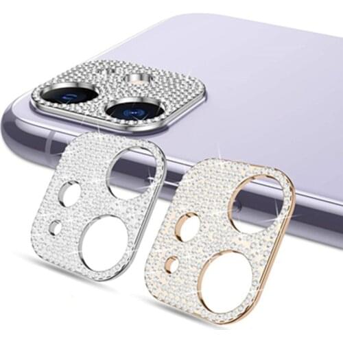 Bling Glitter Diamond Camera Lens Protector Case for IPhone 11 12 Pro Max Mini 12Pro IPones 12Promax Etui Back Cover Accessories