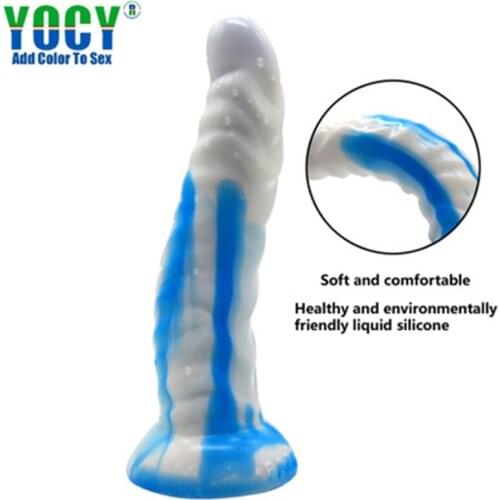 Color tongue Manual dildo long dildo big anal plug prostate massage big butt plug Super Sucker sex toys for woman latest version