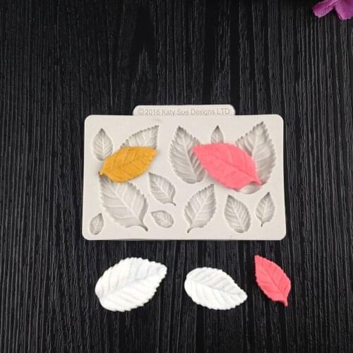 Rose leaf sugar molds chocolate silicone cake mold, DIY dry Perth tool WMJ-564