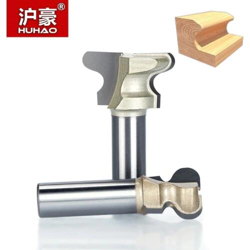 HUHAO 1pc 1/2" Shank Woodworking Router Bits Two Flute Milling Cutter Double Finger End Mill For Wood Cutting CNC Tools