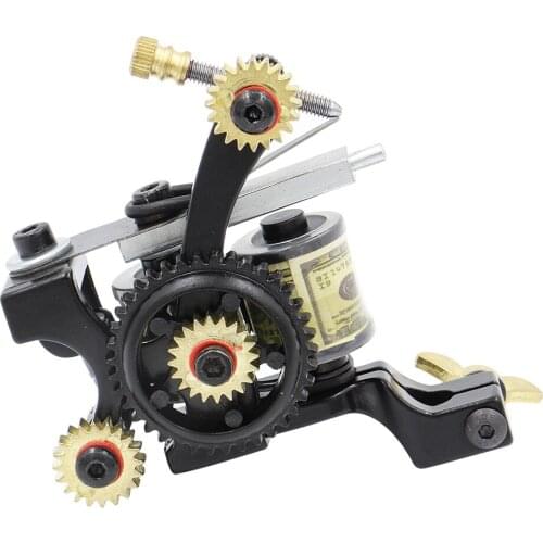 Best Coil Tattoo Machine maquiagem gun Tattoo Machines 10 Wrap Coils Tatoo Gun Steel Tattoo Frame cane For Shader Free shipping