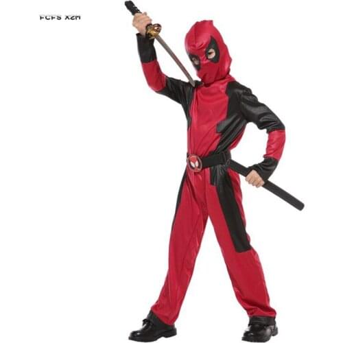 New M-XL Boys Naruto Ninja Warrior anime Cosplay Kids Children Halloween Spierman Costume Carnival Purim Masquerade Party Dress