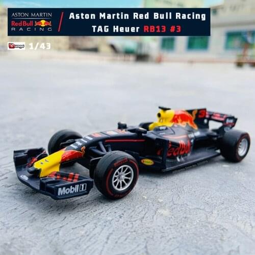 Bburago 1:43 Mercedes W10 Ferrari SF90 Red Bull RB15-33 RB13-3 Formula One Super Toy Car Model Alloy Die-casting Car Model