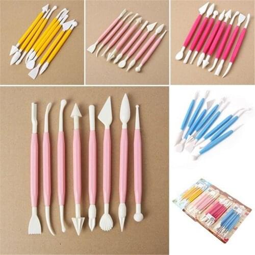 8PCS kitchen Tools set Carving knife package PLastic Cake cut out fondant Mold Baking DIY Kitchen accessories
