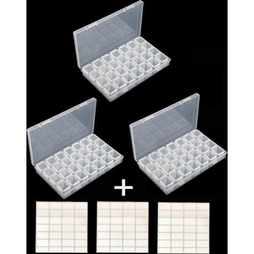 New Hot Sale 28/56 Grid Diamond Embroidery Accessories Diamond Painting Box Cross Stitch Box Storage Storage Box