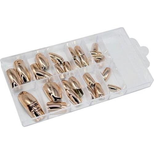 Wholesale 70Pieces Metallic Color False French Nail Tips #07
