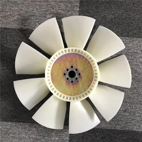 Suitable for Sk200-5/6D31/6D34 Engine of KOBELCO Excavator Fan Blade Parts Add More Four Hole and Nine Leaf Good Cooling