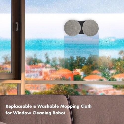 2/4/6/12Pcs robot vacuum cleaner wet mop for hobot 168 188 window clean mop cloth weeper Vacuum Cleaner Parts for hobot168 188