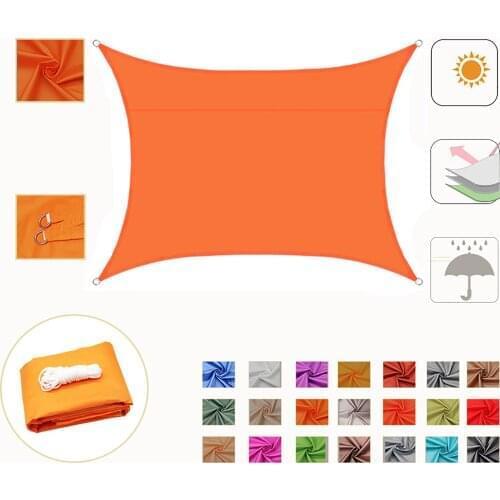 Shade Sail Waterproof Awning Rainproof Canva 2x3m For Garden UV Protection Outdoor Oxford Cloth Sunshade