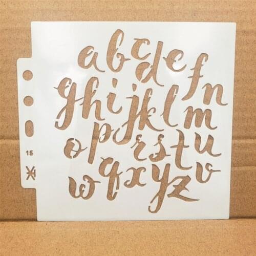 2pc Letter Triangle Stencil Painting Template DIY Walls Scrapbooking Diary Album Coloring Embossing Decoration Graffiti Reusable