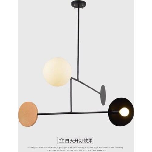 Creative Chandelier Lighting E14 Ceiling Pole Hanging Light Dining room Bedroom Living room Home Lighting Fixtures