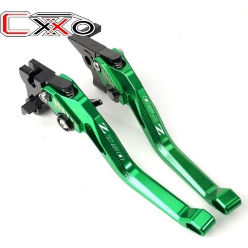 High quality Logo Z750 For KAWASAKI Z750 2007 2008 2009 2010 2011 2012 Motorcycle Short Brake Clutch Levers