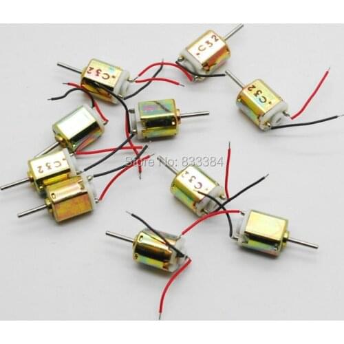 High speed 10pc 6.5x8mm DC micro Motor 1.5V 0.05A 20000RM mini motor toy motor free shippnig