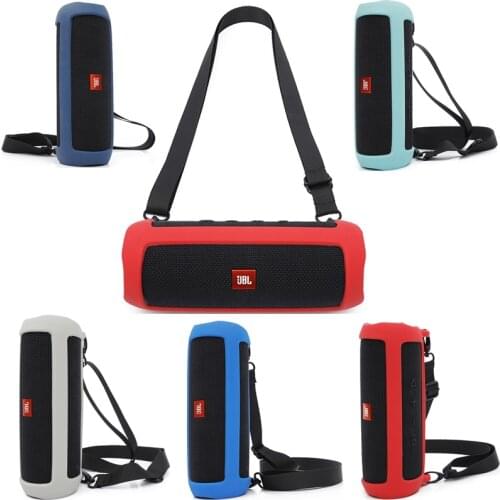 Newest Soft Silicone Speaker Cases for JBL Flip 5 Bluetooth Speaker Outdoor Travel Protective Sleeve For JBL Flip5 Speaker