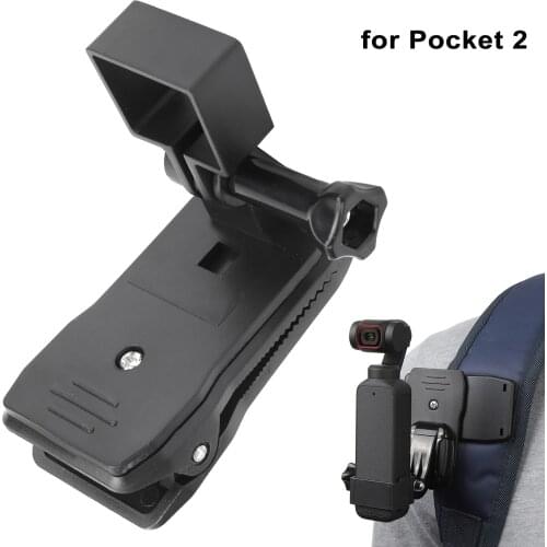 Backpack Strap Clip Mount Clamp Holder with Expansion Bracket Screw for DJI OSMO Pocket 2 Handheld Gimbal Camera Accessories