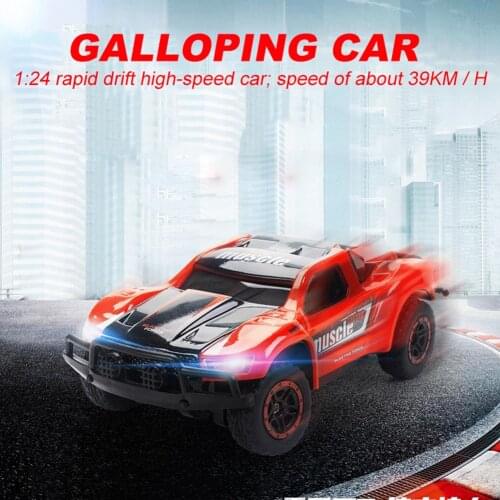 1;24 High Speed RC Car Off Road Truck Electric Terrain Toys With LED Car Lamps Racing Climbing Car For Boys Adults Gift