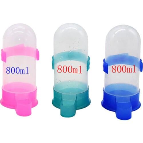 1pcs Bird Feeder Farming Equipment Parrot Bird Drinker Practical Plastic Water Drinker Cup Bowl for Pigeons Feeder Waterer Clip