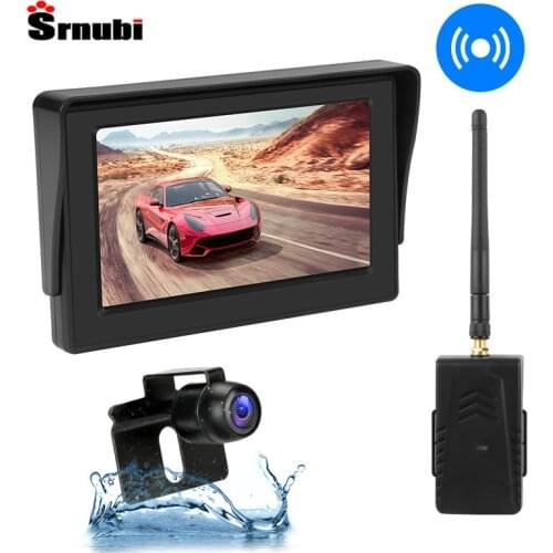 4.3 '' Wireless Backup Camera TFT LCD Car Monitor Reversing Camera Waterproof Parking for Pickup Truck Rear View Camera Monitor