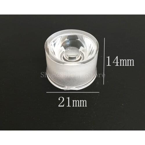 50pcs LED lens for 1W 3w LED light water proof PMMA 20MM PBC LENS 15 20 30 45 60degree Reflector Collimator convex optical lens