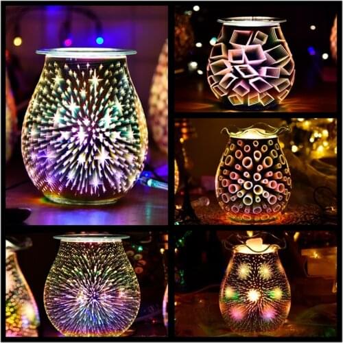 Incense Burners Aromatize 3D Electric Wax Melt Burners Touch Lamp Aroma Wax Melt Tart Burner UK/US/AU/EU Plug