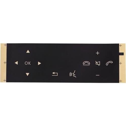 VODOOL Matte Black Car Steering Wheel Control Button Repair Sticker Decals Auto Interior Decoration Stickers For Mercedes Benz