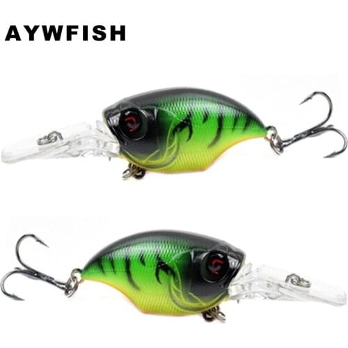 AYWFISH Crankbait 70mm 11g Large Long Diving Lip Deep Water Crank Bait ABS Hard Plastic Handmade Wobbler Floating Fishing Lures