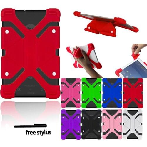 Tablets Case for Linx 10/1010B/1020/10V32/10V64 10 Inch with Bracket Function Shockproof Protective Case + Free Stylus