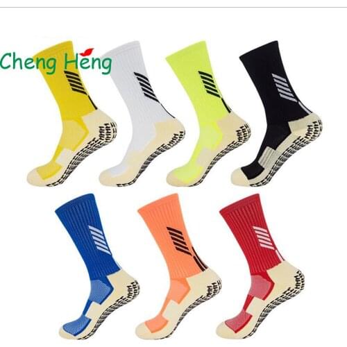CHENG HENG 1 Pair High Quality Autumn Winter Mens Socks Fashion Stockings Long Tube Towel Bottom Casual Socks Anti-slip Socks