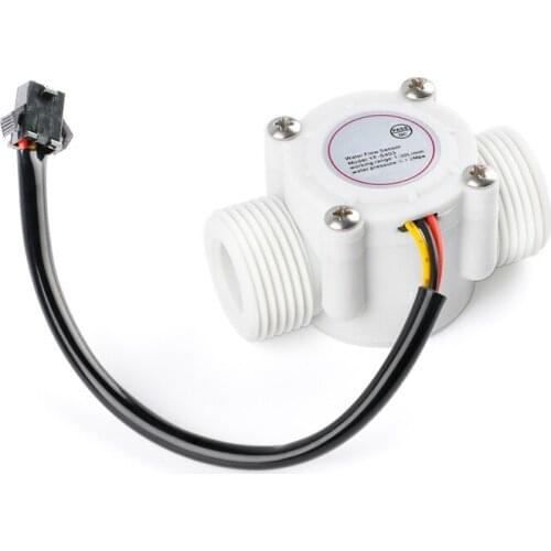 12V Water Flow Sensor DC 5-24V Flowmeter Hall Flow Sensor Water Control Liquid Flow Sensor Switch 1-30L/min 1.75MPa YF-S403
