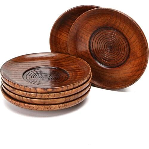 Whole Wood lovesickness Wood Irregular Oval Solid Wood Pan Plate Fruit Dishes Saucer Tea Tray Dessert Dinner Plate Tableware Set