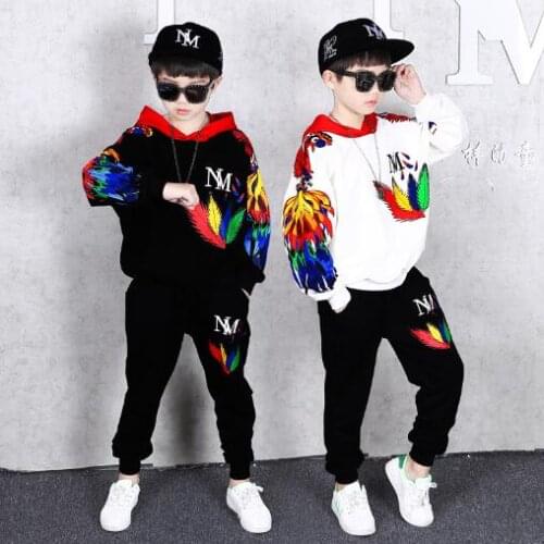 Children Clothes Set 2021 Spring Autumn Boys Cotton Hooded Sport Suit Girls Clothing Sets Kids School Uniform Tracksuit 4 -14Y