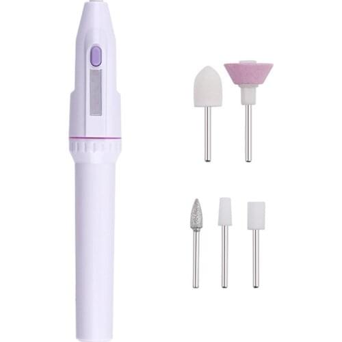 Electric Nail Art Pen Grinder Polishing Exfoliating Manicure Machine Tools Set Portable Pen Pedicure Grinding Burnishing Machin