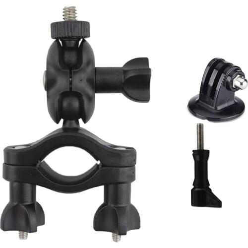 Gosear Mount Bike Handlebar Tripod Holder Stand Bracket Adapter Screw Rod Nut for GoPro Go Pro Hero 5 4 3+ 3 2 1 SJ4000 SJ5000