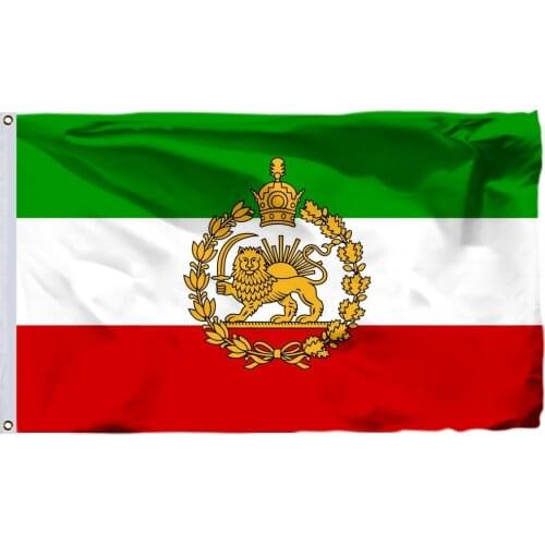 Iran Naval Flag 1933-1980 90x150cm 3x5ft 100D Polyester Double Stitched High Quality Banner Ensign Free Shipping