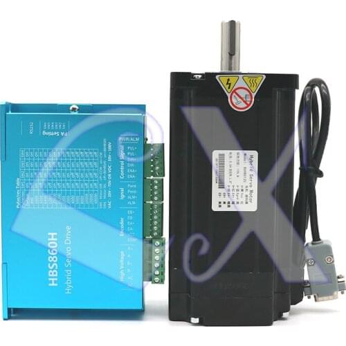 Kinco 86 CNC Closed-Loop Stepper Driver Motor kits NEMA34 12Nm 86HBS120 Easy Servo+HBS860H with 3M Encoder Cable