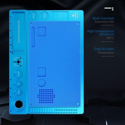SUNSHINE Multifunctional Aluminum Alloy Pad for Microscope High Heat Resistant Maintenance Mat For Phone Repair Platform