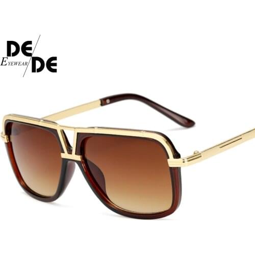 DesolDelos Mens Sunglasses New Big Frame Goggle Summer Style Brand Design Sun Glasses Gafas De Sol UV400 2019 New