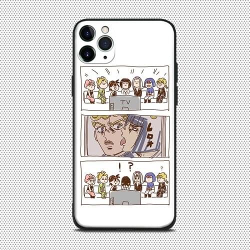 Vento Aureo JoJo no Kimyou na Bouken anime For iPhone se 6 6s 7 8 plus x xr xs 11 pro max soft silicone phone case cover shell