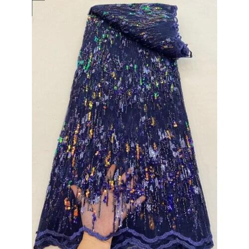 The new listing beautiful multi-color line sequins + bead tube, high-quality tulle embroidery, suitable for fashionable ladies