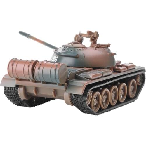 Detailed Alloy 1:43 T-55 Tank Model Building Kit Simulation 3D Puzzles DIY Toys for Adults Kids