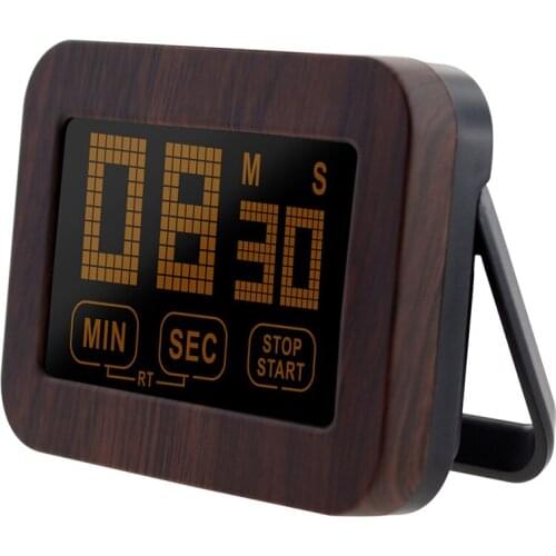 LCD Touchscreen Kitchen Timer Digital Timer Magnetic Electronic Timepieces Loud Alarm Clock